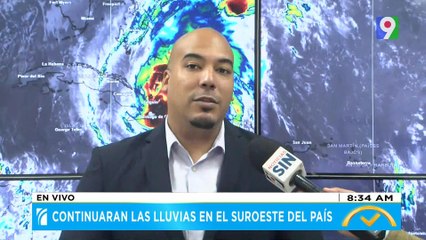 Continuaran lluvias en Suroeste del país | El Despertador