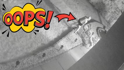 Bridge gives way under mom's feet the very moment she steps on it