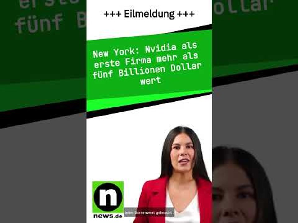 Nvidia als erste Firma mehr als fünf Billionen Dollar wert