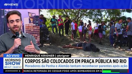 OPERAÇÃO CONTRA o CV: Dezenas de corpos são COLOCADOS em praça pública no RJ