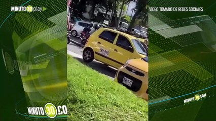 ¡Siguen firmes! Segundo día del paro de taxistas en Medellín