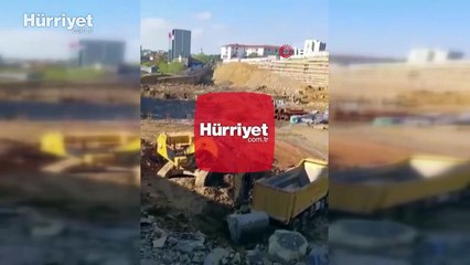 Ümraniye'de yol çöktü: O anlar kamerada