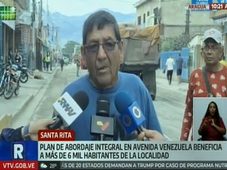 Aragua | Colocan mil 300 toneladas de asfalto en la av. Venezuela en beneficio de la población