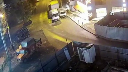 7 katlı binanın çökme anı güvenlik kamerasında