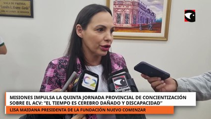 Misiones impulsa la quinta jornada provincial de concientización sobre el ACV