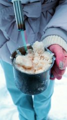 Snow coffee or coffee snow? 🤪 A video for coffee lovers!☕️❄️