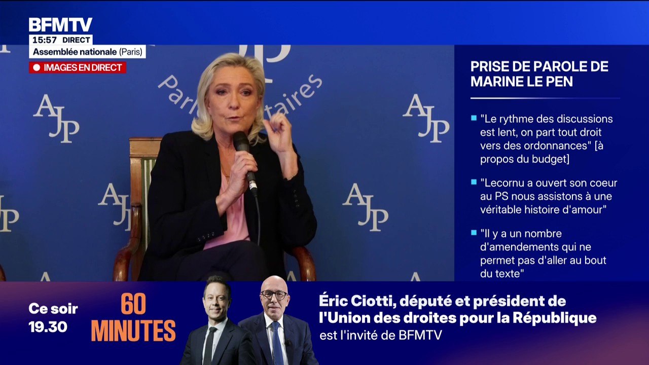 "A peu près tout ce qui est voté, l'est grâce à nous", affirme Marine Le Pen questionnée sur le budget 2026