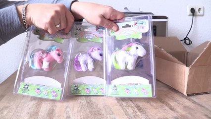 MY LITTLE PONY-UNBOXING PONY POST WORLD´S SMALLEST MY LITTLE PONY PLUSH FIREFLY,BLOSSOM AND STARSHINE