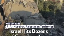 Israel Hits Dozens Of Gaza Targets