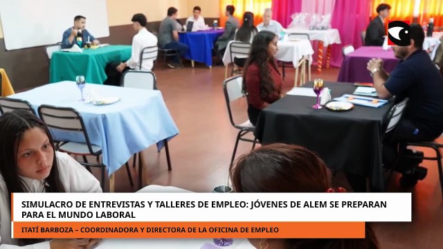 Simulacro de entrevistas y talleres de empleo: jóvenes de Alem se preparan para el mundo laboral