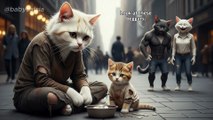 Stray Cat's Fight for Life: When Cruelty Strikes a Helpless Family