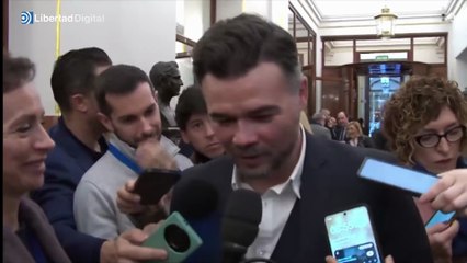Rufián insulta a Mazón por acudir al homenaje a las víctimas de la DANA