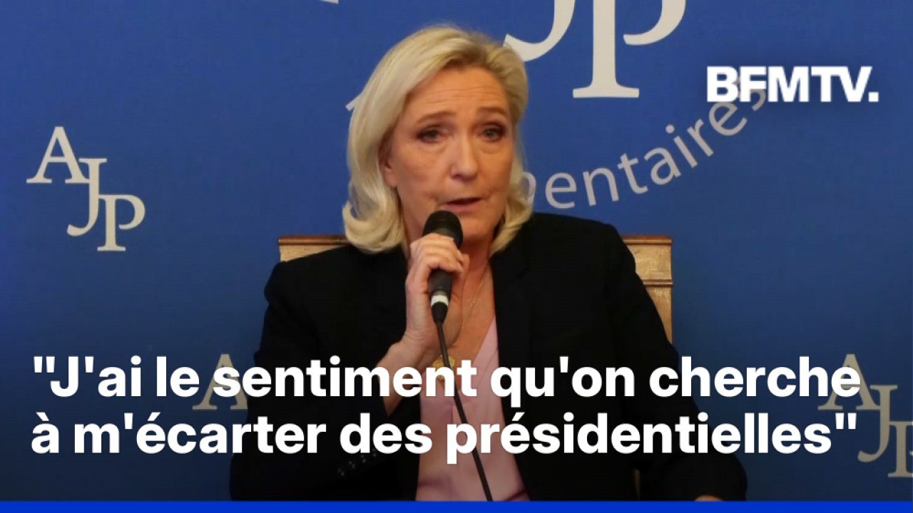 Budget, union des droites, procès... La conférence de presse de Marine Le Pen en intégralité