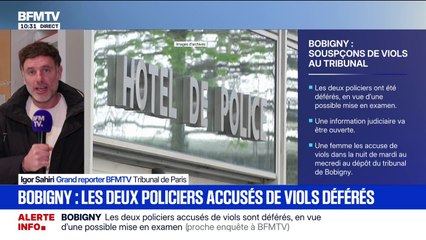 Bobigny: les deux policiers accusés de viol déférés