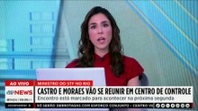 Megaoperação no RJ: Castro e Moraes vão se reunir em Centro de Controle