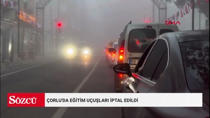 Çorlu'da eğitim uçuşları iptal edildi