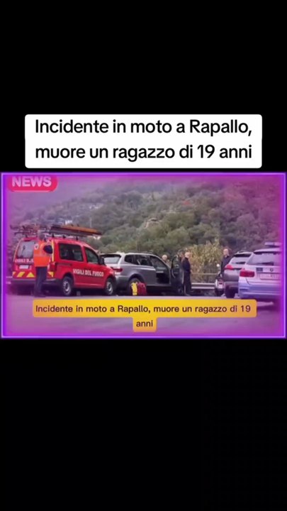 Incidente in moto a Rapallo, muore un ragazzo di 19 anni - Video ...
