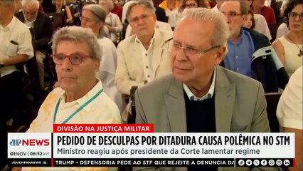 Pedido de desculpas por ditadura causa polêmica no STM