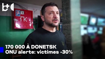 Zelensky : la Russie a déployé 170 000 troupes à Donetsk