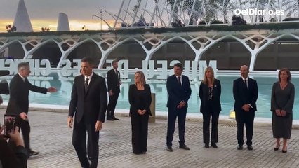 Llegada de Pedro Sánchez y los Reyes al Funeral de Estado por la dana