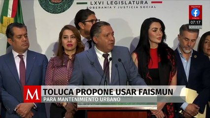 Alcalde de Toluca propone al Congreso modificar lineamientos del FAISMUN