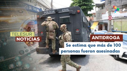 Muertes en operativo antidrogas generan consternación en Brasil