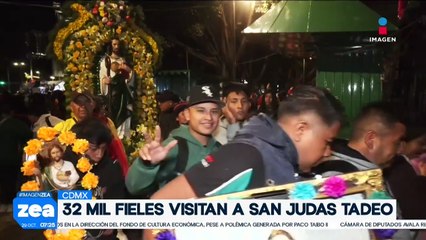 32 mil fieles de San Judas Tadeo visitaron su templo en CDMX | Noticias con Francisco Zea