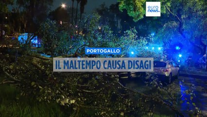 Portogallo sferzato da forti piogge: il maltempo causa centinaia di incidenti in tutto il Paese