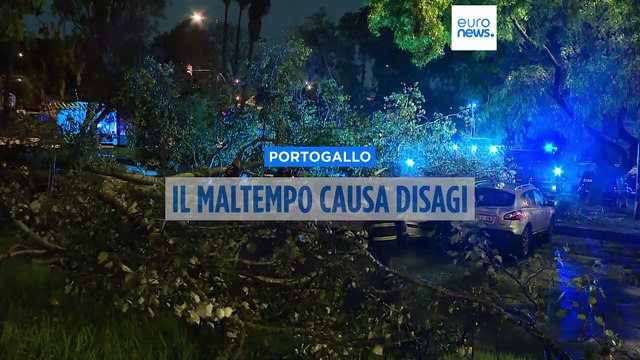 Portogallo sferzato da forti piogge: il maltempo causa centinaia di incidenti in tutto il Paese