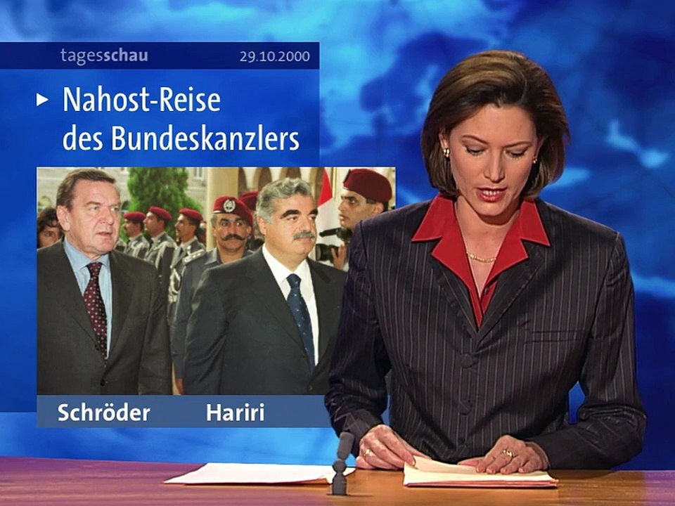Tagesschau vor 25 Jahren (29. Oktober 2000)