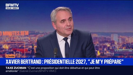 Présidentielle de 2027: "Je m'y prépare", déclare Xavier Bertrand