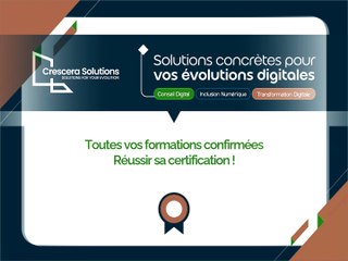 Prochaines formations confirmées Crescera Solutions 11-2025