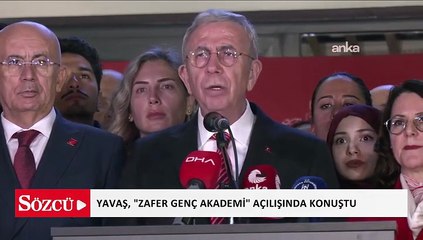 ABB Başkanı Yavaş, "Zafer Genç Akademi" açılışında konuştu