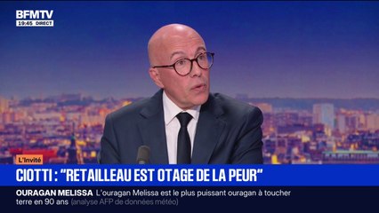 Sébastien Lecornu et Parti socialiste: "Tout ça c'est un théâtre", déclare Éric Ciotti (UDR)