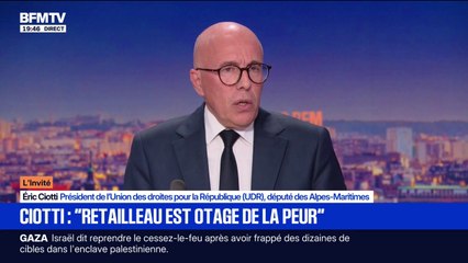 Nicolas Sarkozy: "Les conditions de sa détention sont très dures", affirme Éric Ciotti