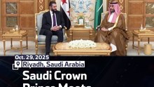 Saudi Crown Prince Meets Syrian President