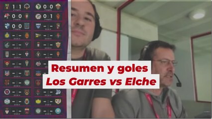 Resumen y goles Los Garres vs Elche