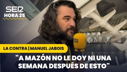 Jabois sentencia a Mazón tras el funeral de la DANA: "No le doy ni una semana después de esto"