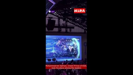 Mohammed bin Salman, Crown Prince of Saudi Arabia, took his place among the leaders