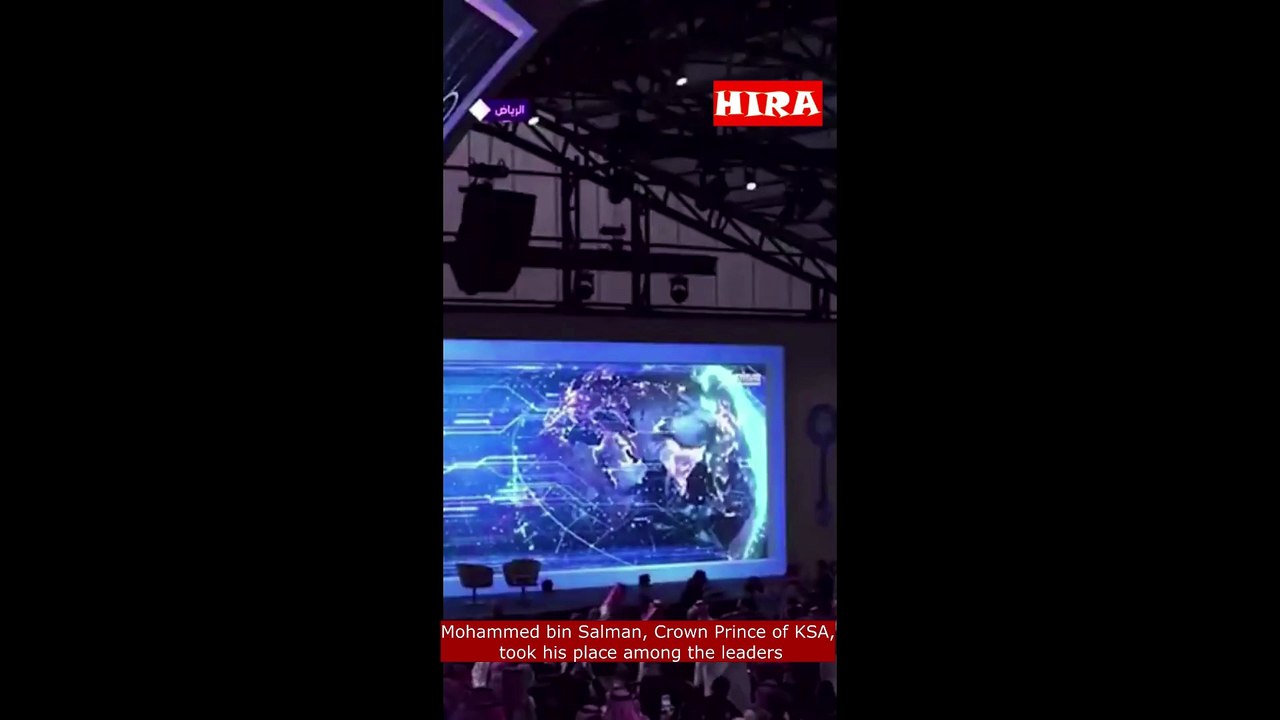 Mohammed bin Salman, Crown Prince of Saudi Arabia, took his place among the leaders