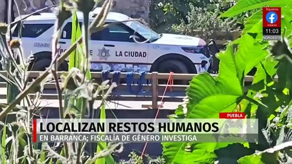 Hallan restos humanos en una barranca de la comunidad La Resurrección en Puebla