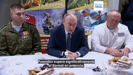 Putin afirma haber probado el dron submarino Poseidón, capaz de generar "tsunamis radiactivos"