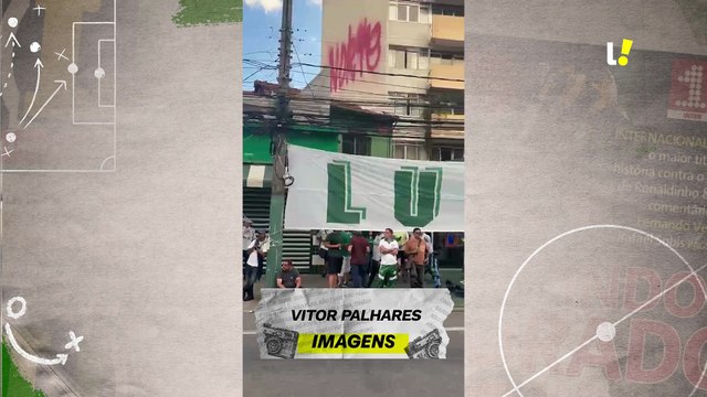 Torcida do Palmeiras se reúne no Allianz antes de decisão contra a LDU pela Libertadores