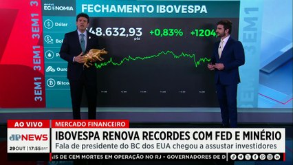 Ibovespa renova recordes com Fed, minério e bancões | FECHAMENTO TOURO DE OURO