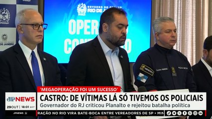 “Operação no RJ não deve se transformar em guerra política”, diz Palumbo sobre falas de Castro