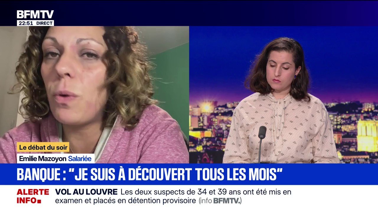 Découverts bancaires: "On va devoir demander une autorisation à notre banque pour pouvoir vivre", estime Emilie Mazoyon, salariée