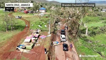 'Complete devastation:' Storm chaser describes the scene in Jamaica as the scope of Melissa's ...