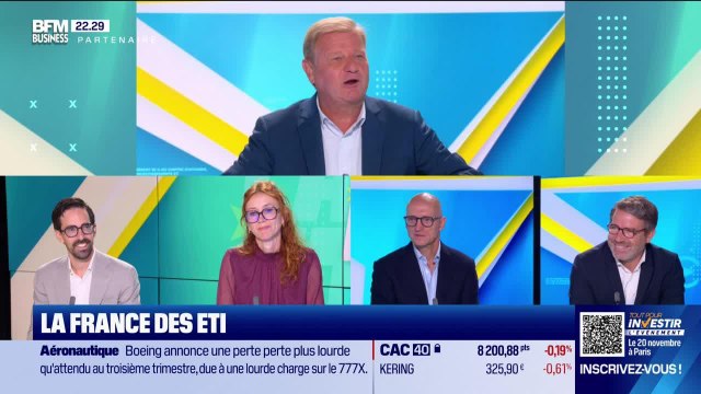 Pari ETI : Patrice Bégay reçoit Koen Deryckere (Accenture France et Benelux), Pauline Lambert (Paris St-Denis Aero), Jean-Denis Bargibant (Groupe Carboman) et Pierre Ippolito (Groupe IPPOLITO) - 29/10