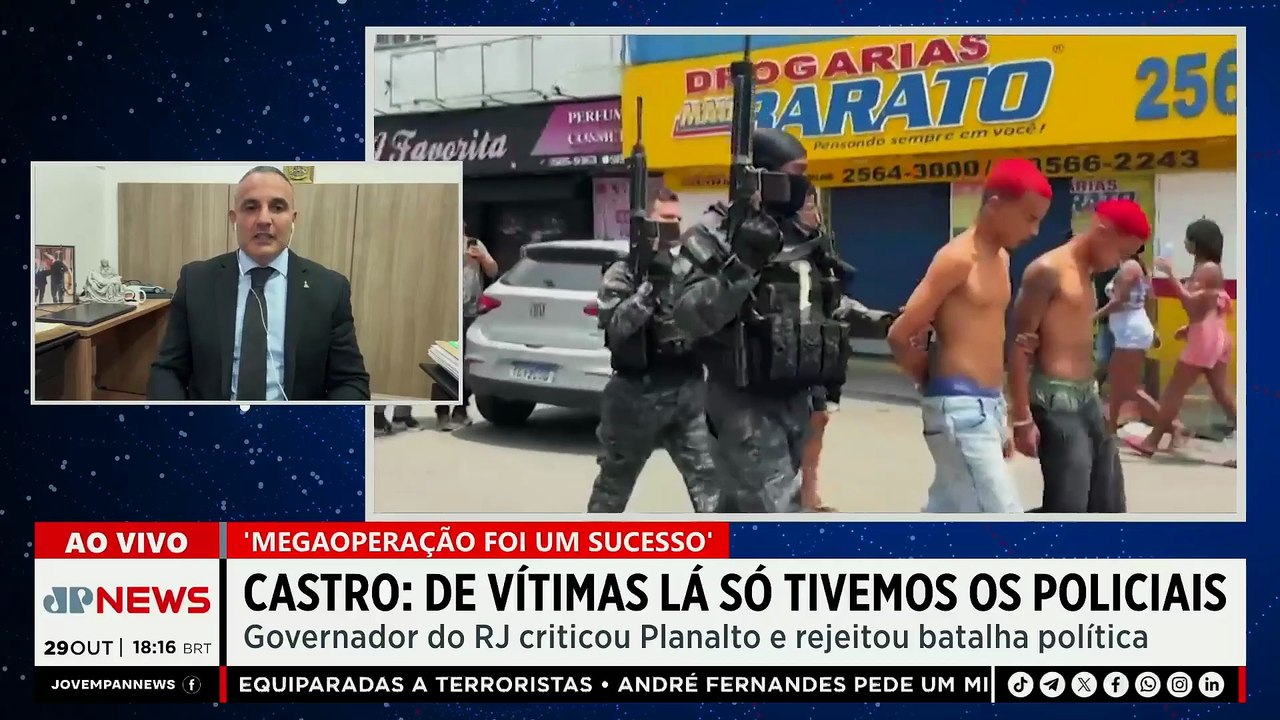 MEGAOPERAÇÃO NO RJ REGISTRA AO MENOS 115 ÓBITOS | OS PINGOS NOS IS - 29/10/25