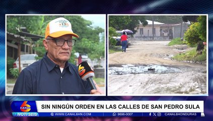 Sin ningún orden en las calles de San Pedro Sula